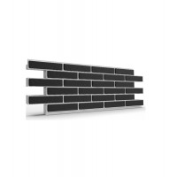 Термопанель фасадная рядовая Good House с керамической плиткой Classic Graphite Т112-30 (ППС, 1025×455 мм, 0,47 м²)