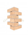 Малый угловой элемент термопанелей Good House с керамической плиткой CERRAD Loft Brick Salt  УМ113-06 ППС, 110х240х455мм