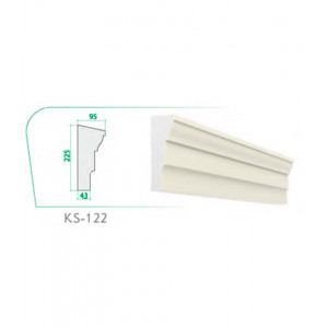 Карниз KS-122 (545x175x105x3000mm)