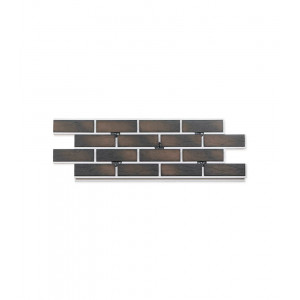 Термопанель Good House с керамической плиткой Березакерамика BRICK HOUSE Коричневый Т111-70 ППС, 1185х395мм 0,37м2