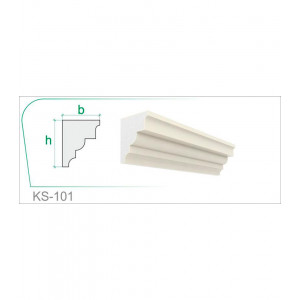 Карниз KS-101 (300x240x40x2000mm)