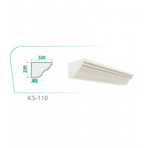 Карниз KS-110 (230x320x80x2000mm)