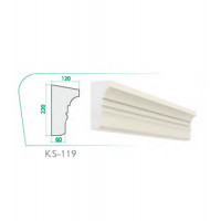 Карниз KS-119 (285x285x55x2000mm)