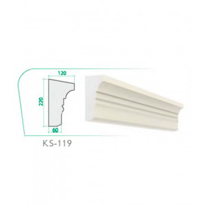 Карниз KS-119 (285x285x55x2000mm)