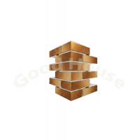 Большой угловой элемент термопанелей Good House с клинкерной плиткой Keramin Керамин Техас 6 УБ111-15 ППС, 260х380х455мм