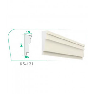 Карниз KS-121 (545x175x105x2000mm)