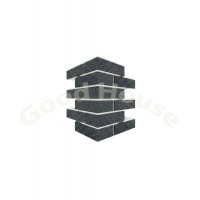Большой угловой элемент термопанелей Good House с керамической плиткой Keramin Керамин Мичиган 2 УБ111-31 ППС, 260х380х455мм