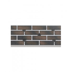 Термопанель Good House с керамической плиткой Березакерамика BRICK HOUSE Коричневый ТЭ111-70 ЭППС, 1028х525мм 0,54м2