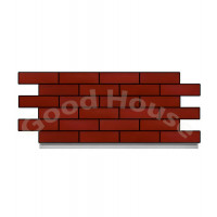 Термопанель Good House с керамической плиткой CERRAD Elewacja gladka Rott  Т113-18 ППС, 1025×455 мм, 0,47 м²