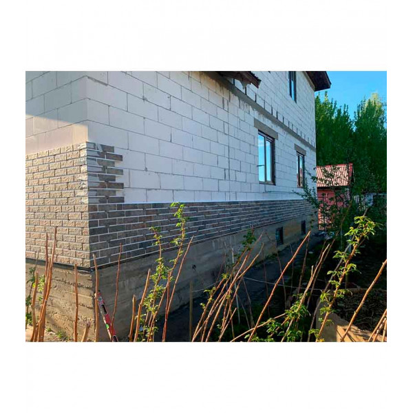 Термопанель Good House с керамической плиткой Березакерамика BRICK WALL Палевый Т111-64 ППС, 1185х395мм 0,37м2